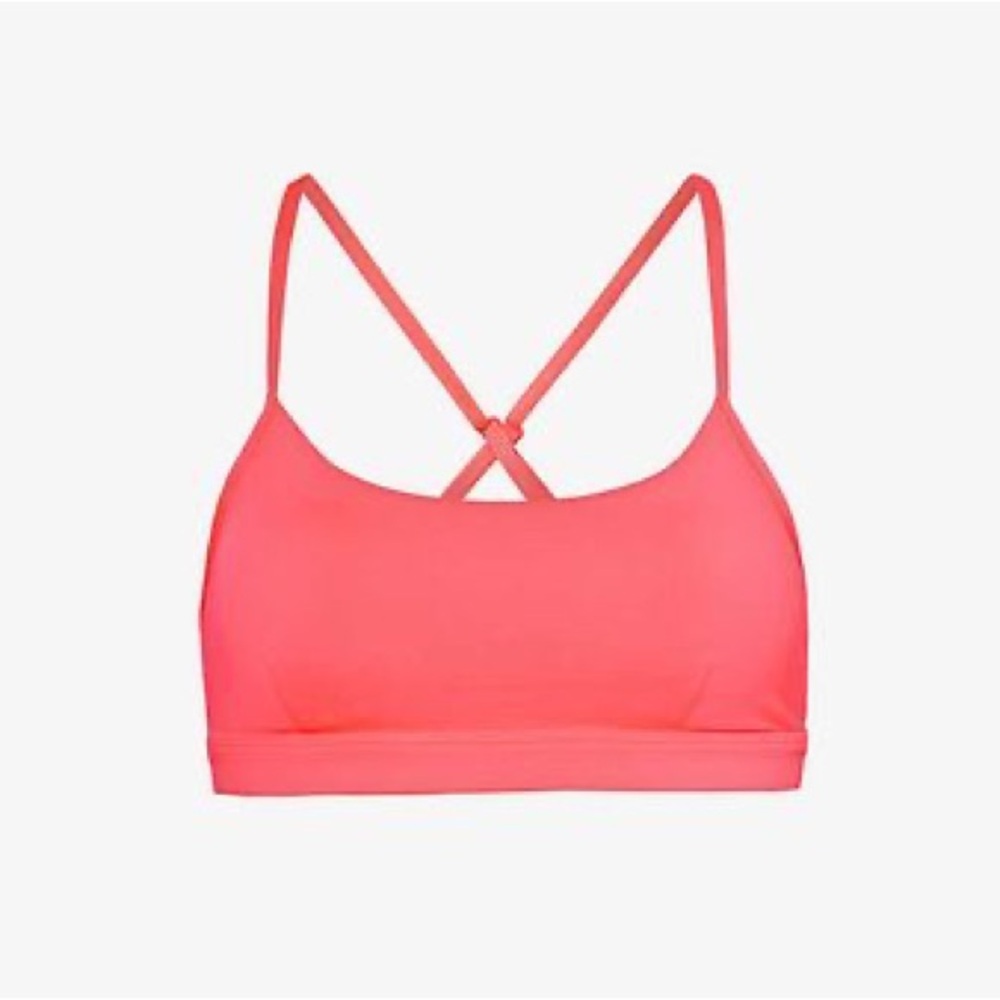 Alo Airlift Intrigue Bra Size XS - Flourescent Pink Coral